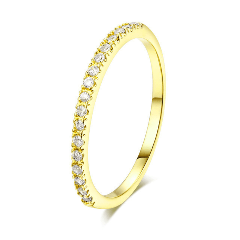 Prinsesse ring, gullbelagt