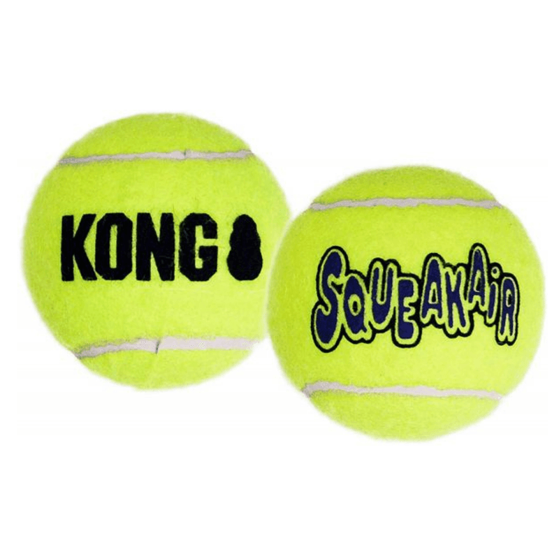 KONG Leke SqueakAir Ball 2p Gul L