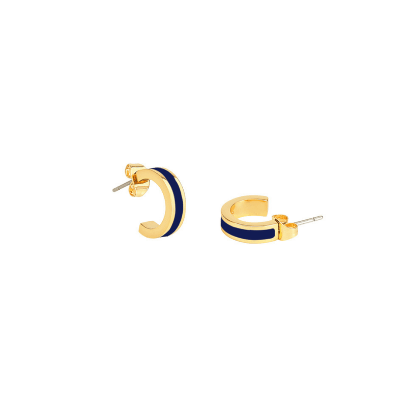 Bangle Mini hoop øreringer Night Blue