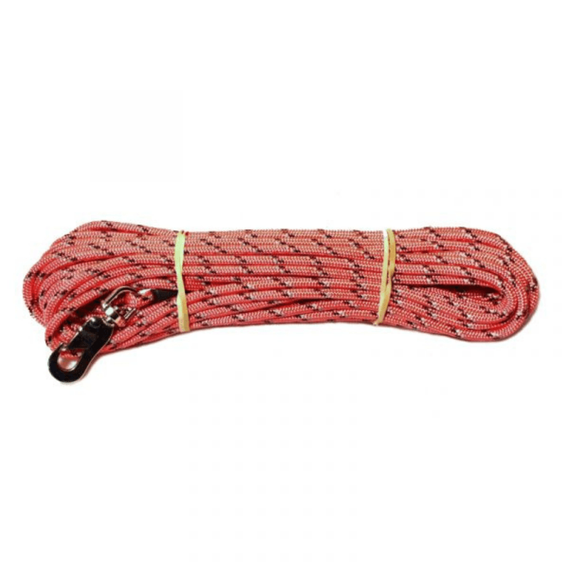 Sporline til hund flettet refleks Rosa 4mm 15m
