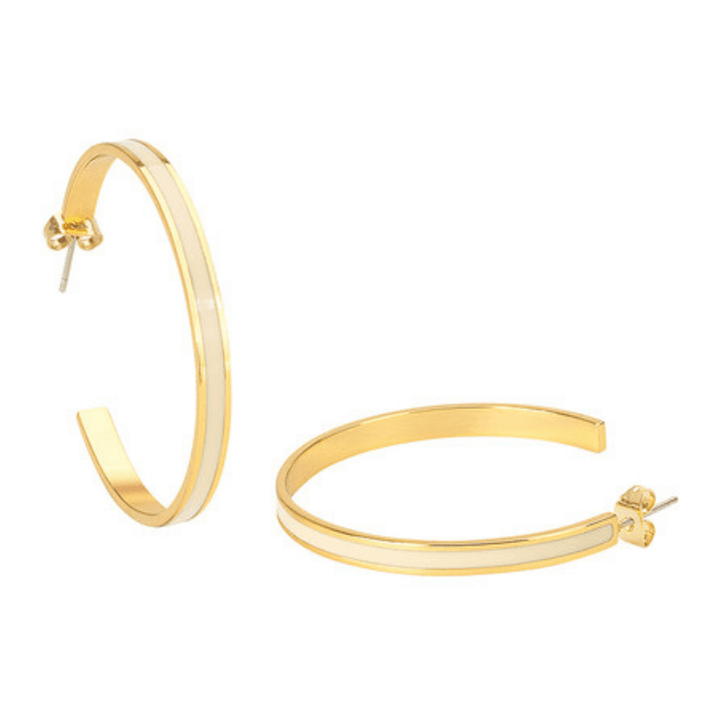 Bangle øreringer white sand